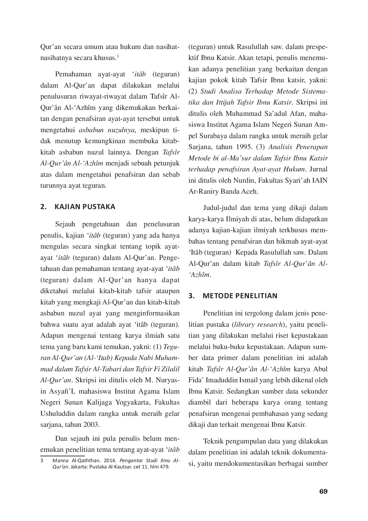 JURIS Itab Teguran kepada Rasulullah SAW dalam Al Qur an