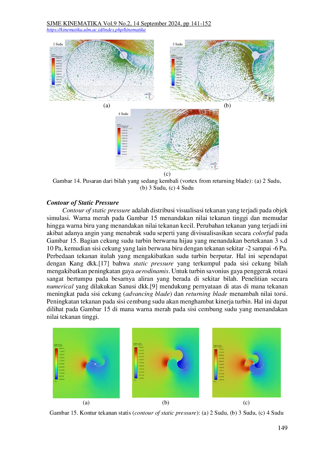 JURIS Pola Aliran Udara Pada Turbin Angin Savonius Heliks Dengan Variasi Jumlah Sudu Menggunakan Metode CFD