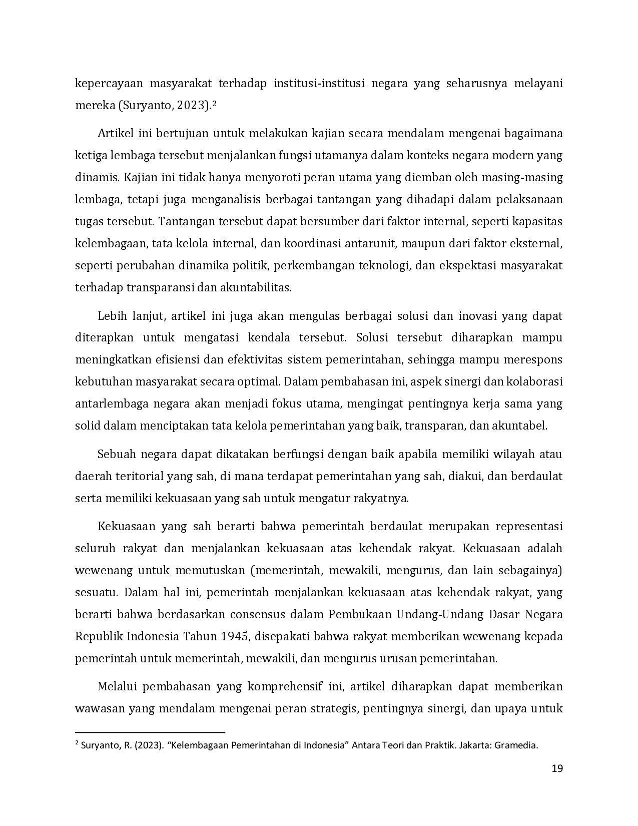 juris Evaluasi Peran Eksekutif Legislatif dan Yudikatif dalam Menjalankan Fungsi Negara