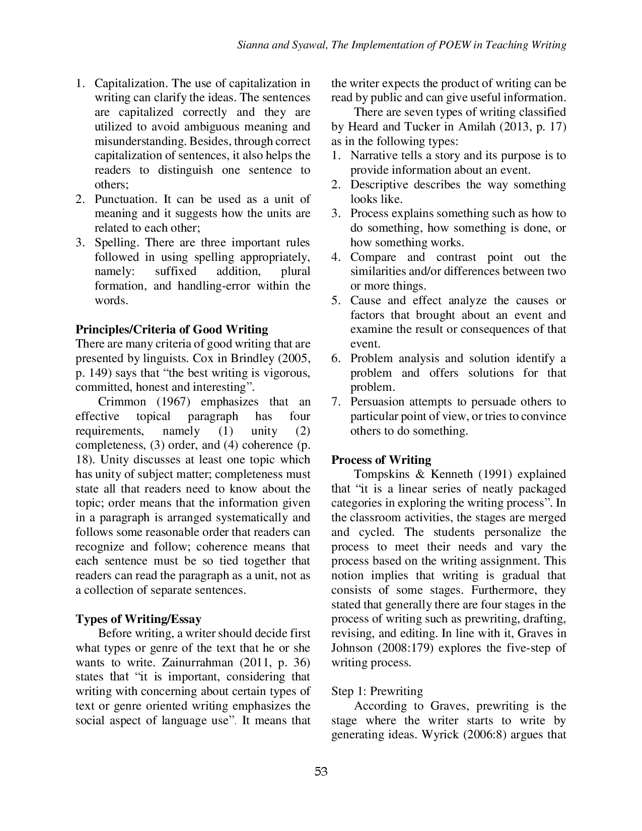 juris The Implementation Of Poew In Teaching Writing