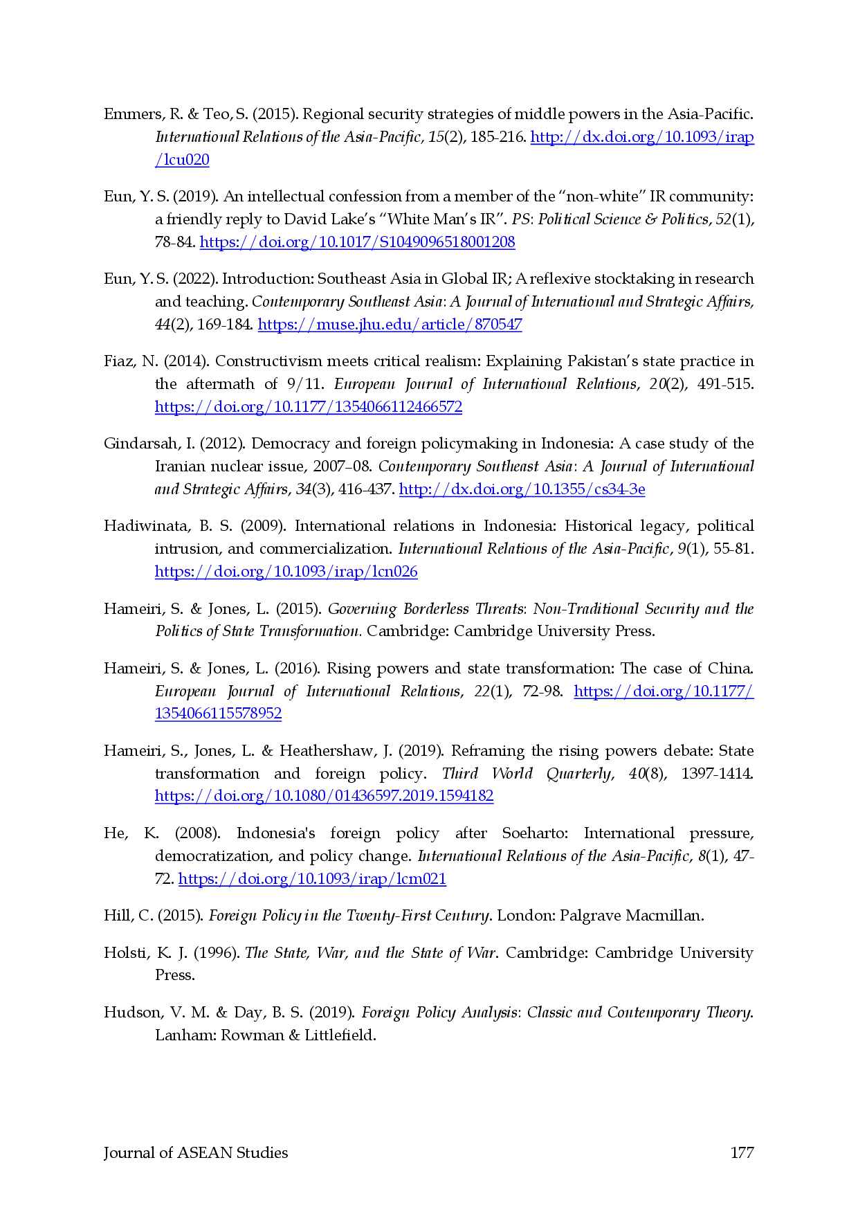 juris Approaches to Indonesia s Foreign Policy Area Studies FPA Theory and Global IR