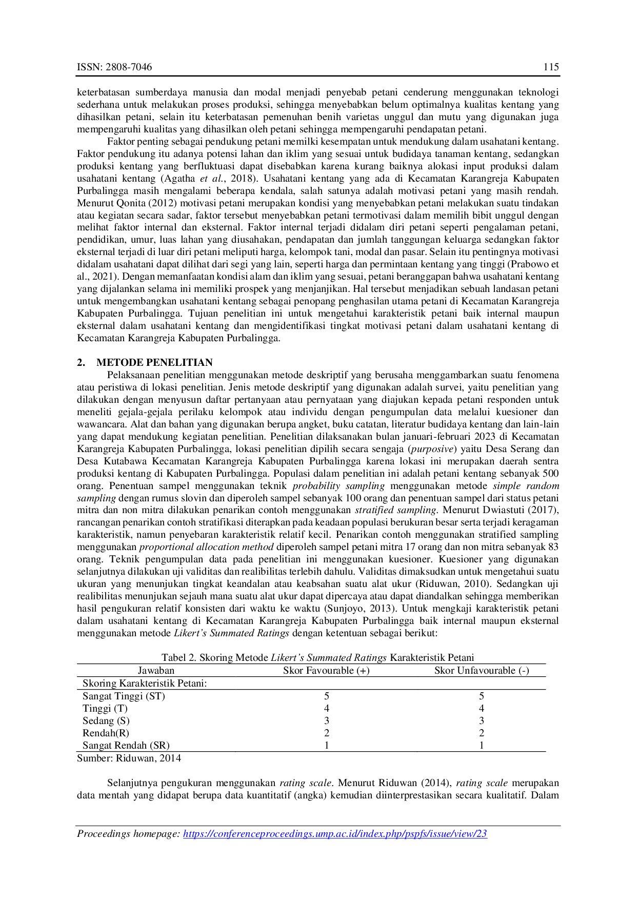 JURIS Motivasi Petani dalam Usahatani Kentang di Kecamatan Karangreja Kabupaten Purbalingga