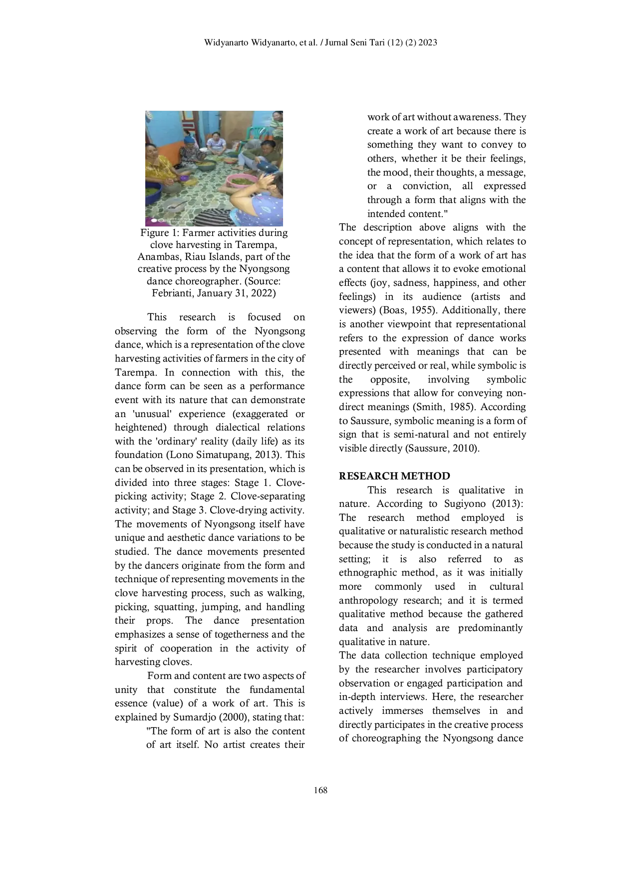 JURIS Symbolic Study Representation in Nyongsong Dance