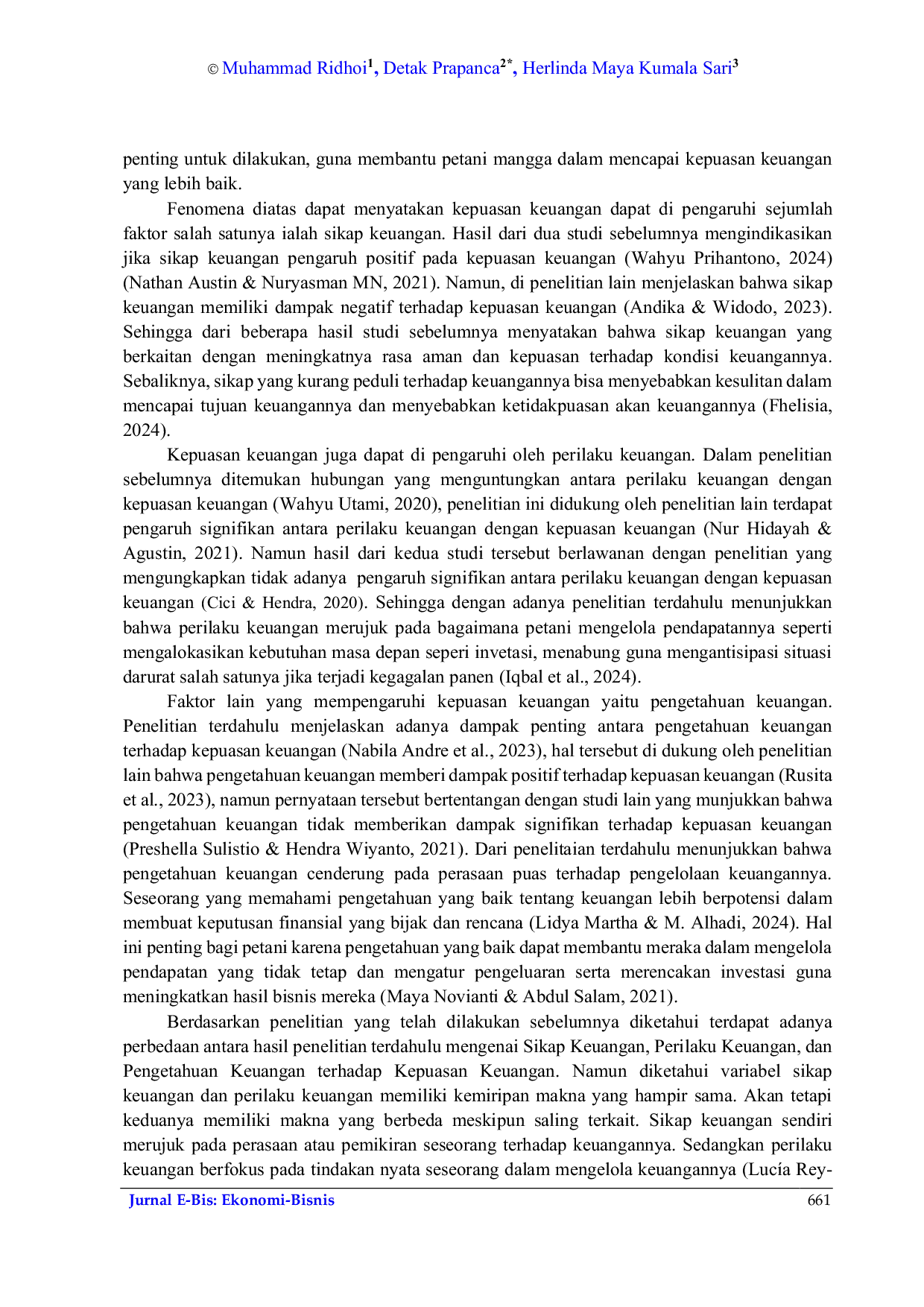 JURIS Sikap Keuangan Perilaku Keuangan dan Pengetahuan Keuangan Terhadap Kepuasan Keuangan