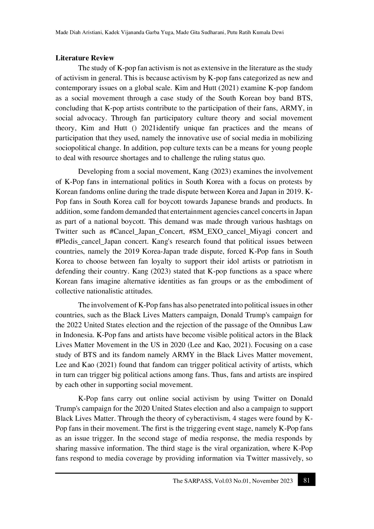 JURIS Fan Activism K Pop Fans Movement in Thailand s 2020 Protests