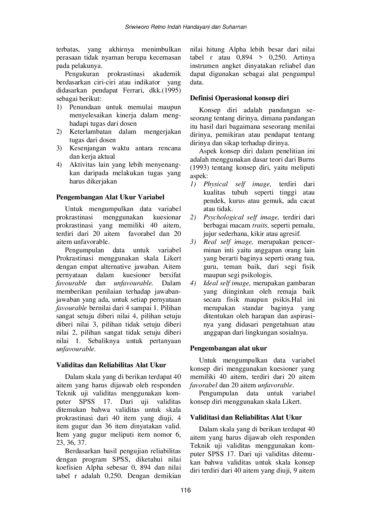 JURIS Konsep Diri Stres dan Prokrastinasi Akademik pada Mahasiswa