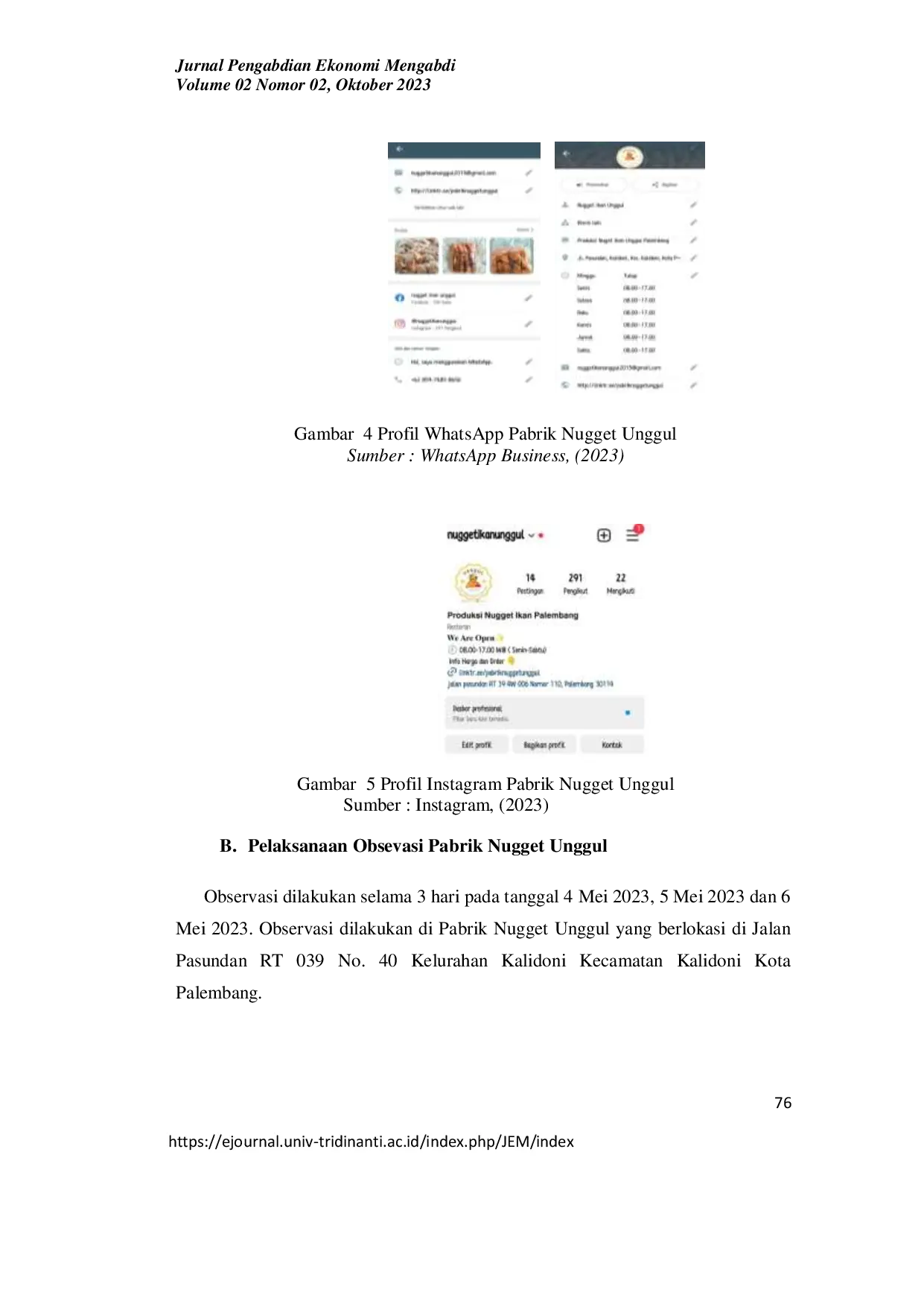 JURIS Perancangan Digital Marketing Pada Usaha Pabrik Nugget Unggul Melalui Sosial Media Dan Penambahan Google Maps