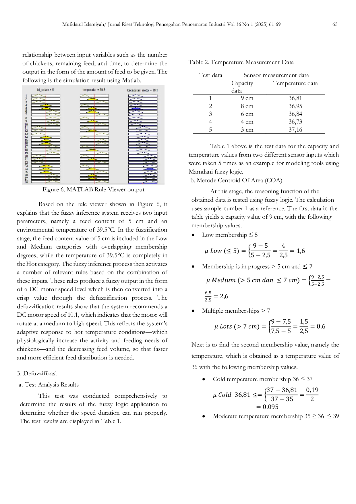 JURIS Automatic Chicken Feeding Machine Using Fuzzy Inference System