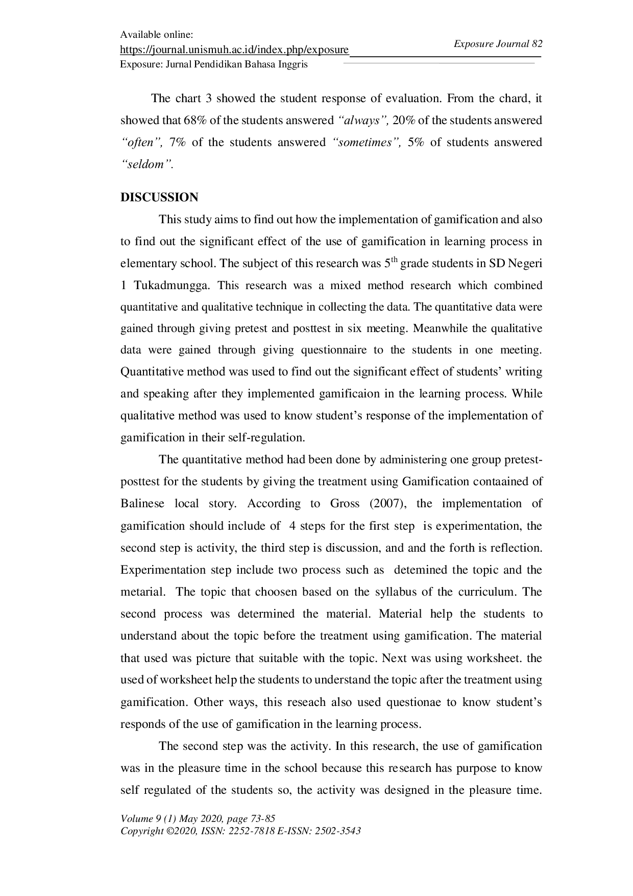JURIS The Effect of Gamification Based on Balinese Local Stories as Teaching Media Toward Fifth Grade Students Self Regulation in Productive Skills