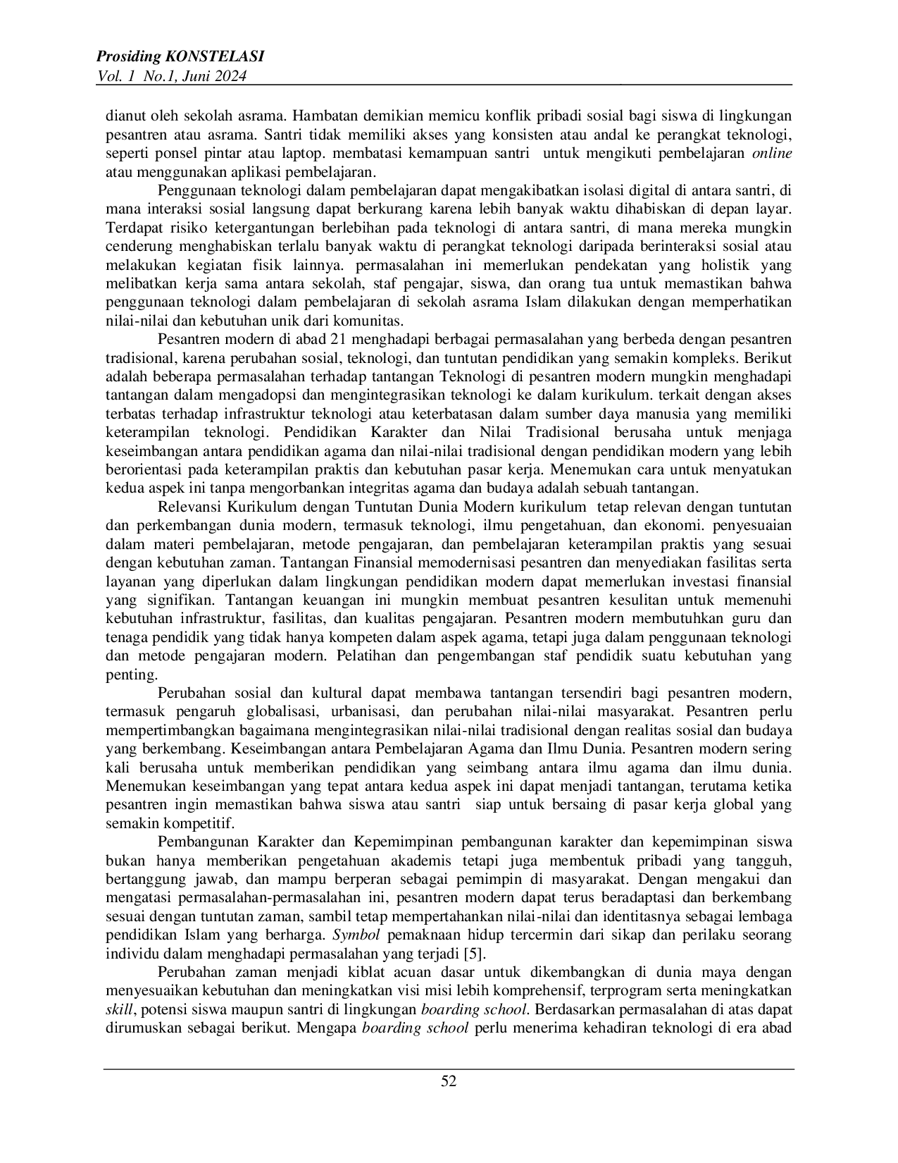 juris Pengembangan Pembelajaran Boarding School Berbasis Teknologi Modern