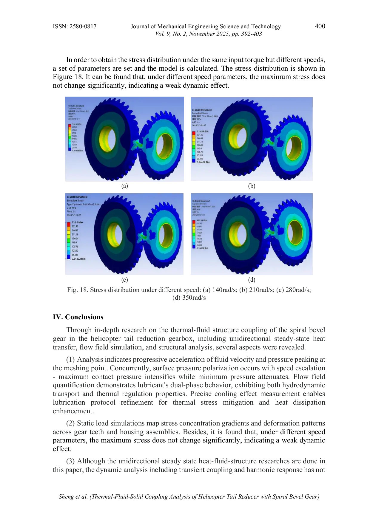 JURIS One way Thermal Fluid Solid Coupling Analysis of Helicopter Tail Reducer with Spiral Bevel Gear