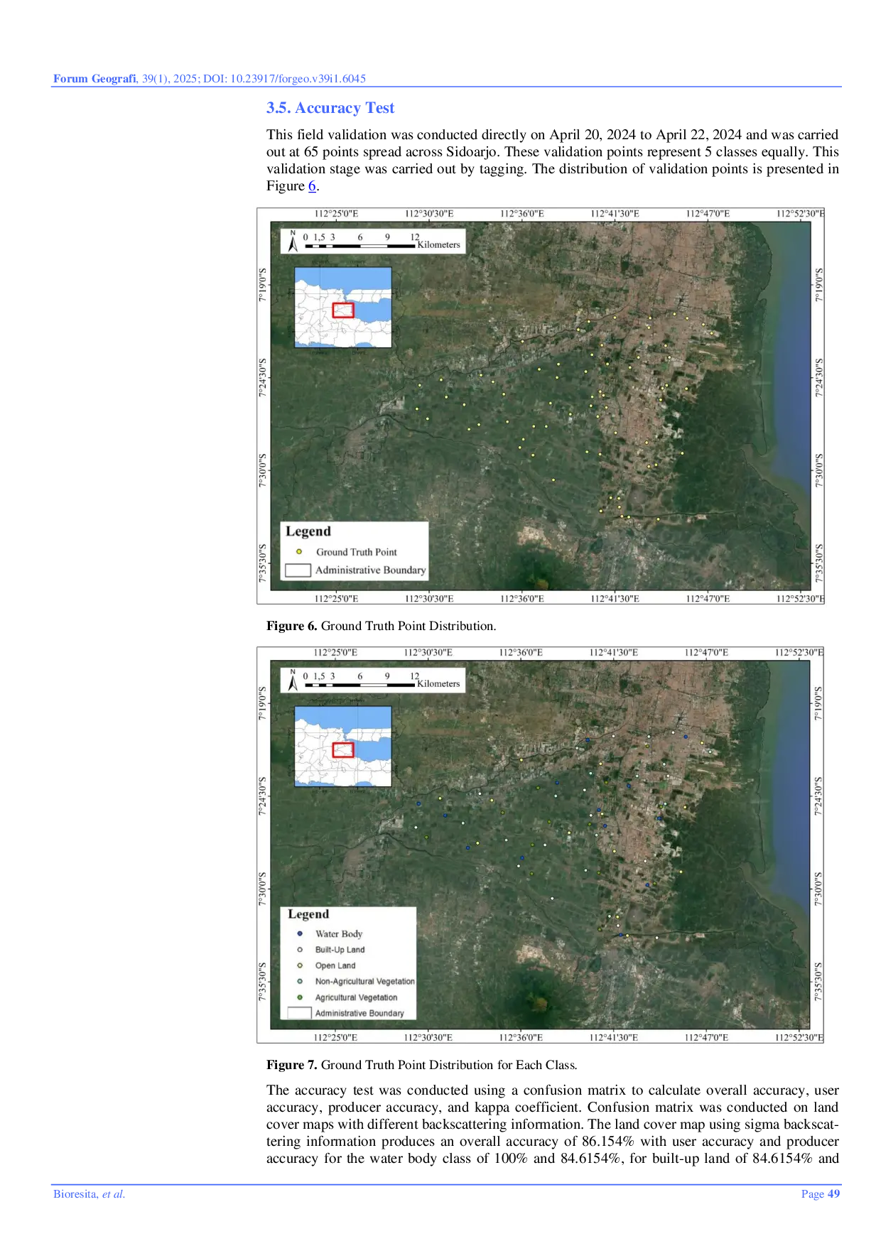 JURIS Integration of Texture and PCA Information from Sentinel 1 SAR Data for Land Cover Analysis using Random Forest Classifier Method in Sidoarjo Regency Indonesia