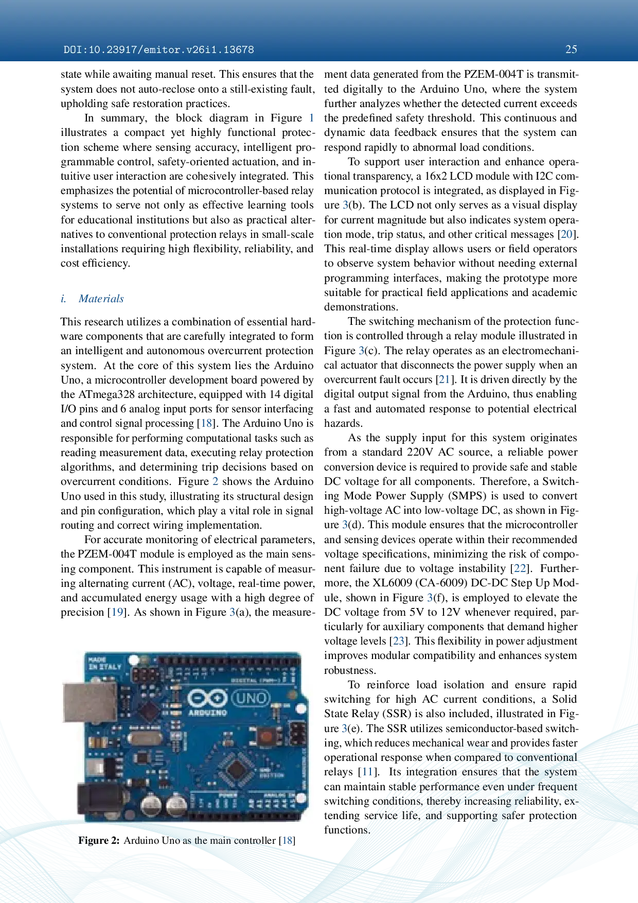 JURIS Design and Construction of Inverse Time Definite Time Overcurrent Relay Based on Arduino Uno
