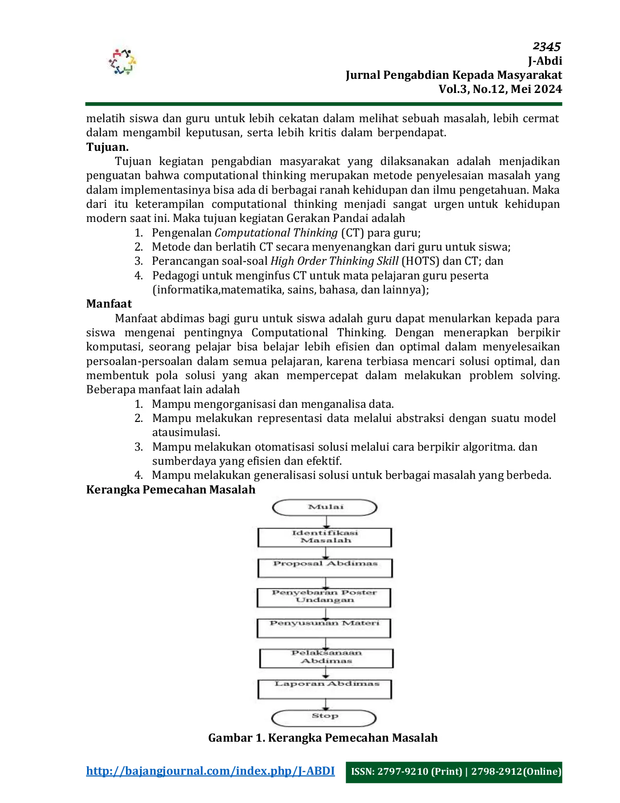 JURIS Computational Thinking Bagi Guru Guru Yayasan Al Azhar Syifa Budi Kota Legenda Bekasi