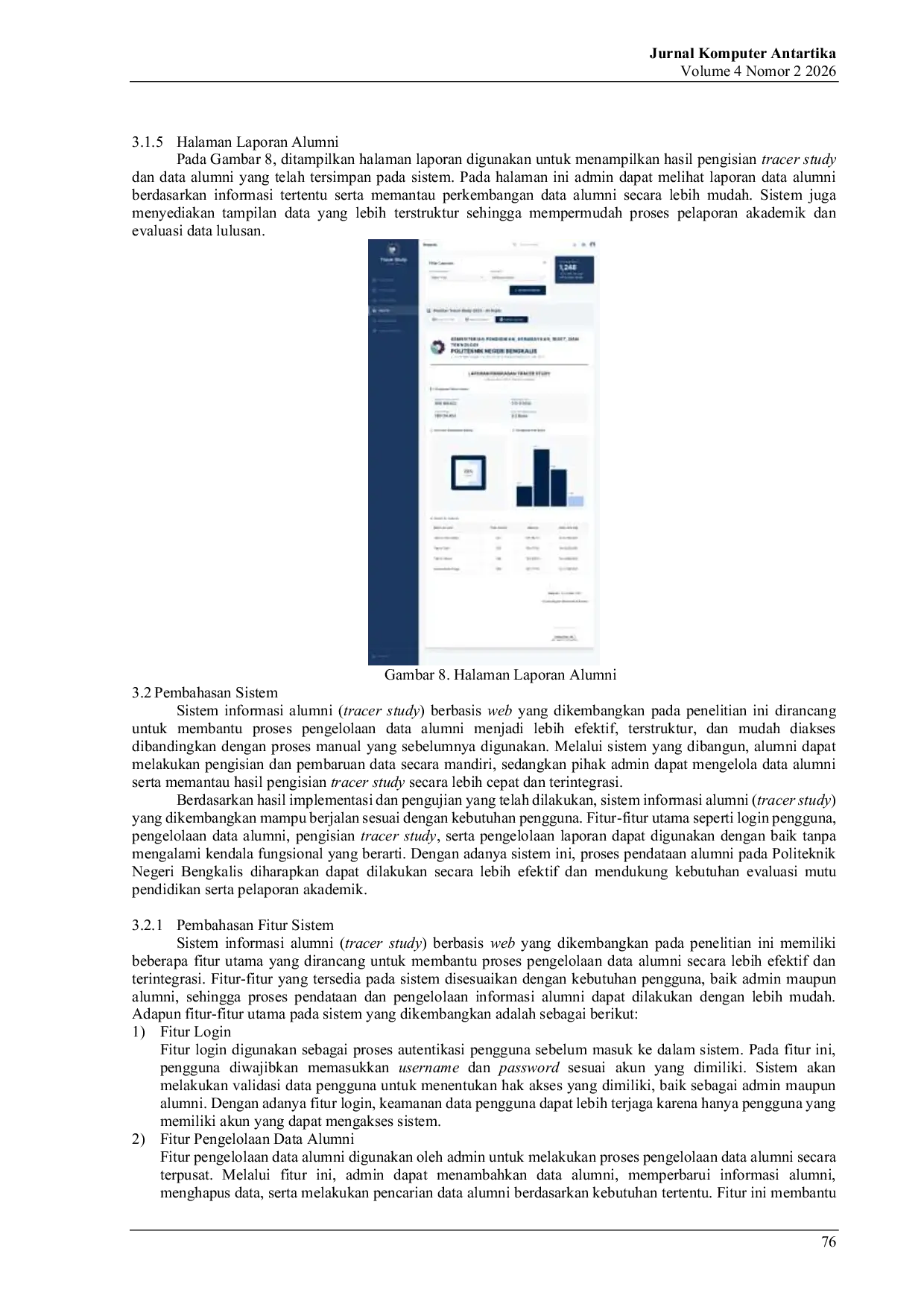 JURIS Pengembangan Sistem Informasi Tracer Study Alumni Berbasis Web Menggunakan Laravel di Politeknik Negeri Bengkalis