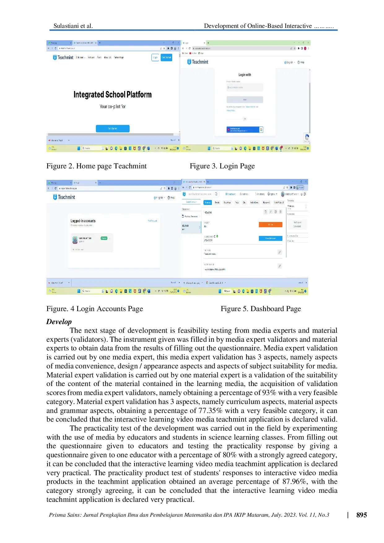 JURIS Development of Online Based Interactive Video Media using Teachmint Application for Natural Science Learning