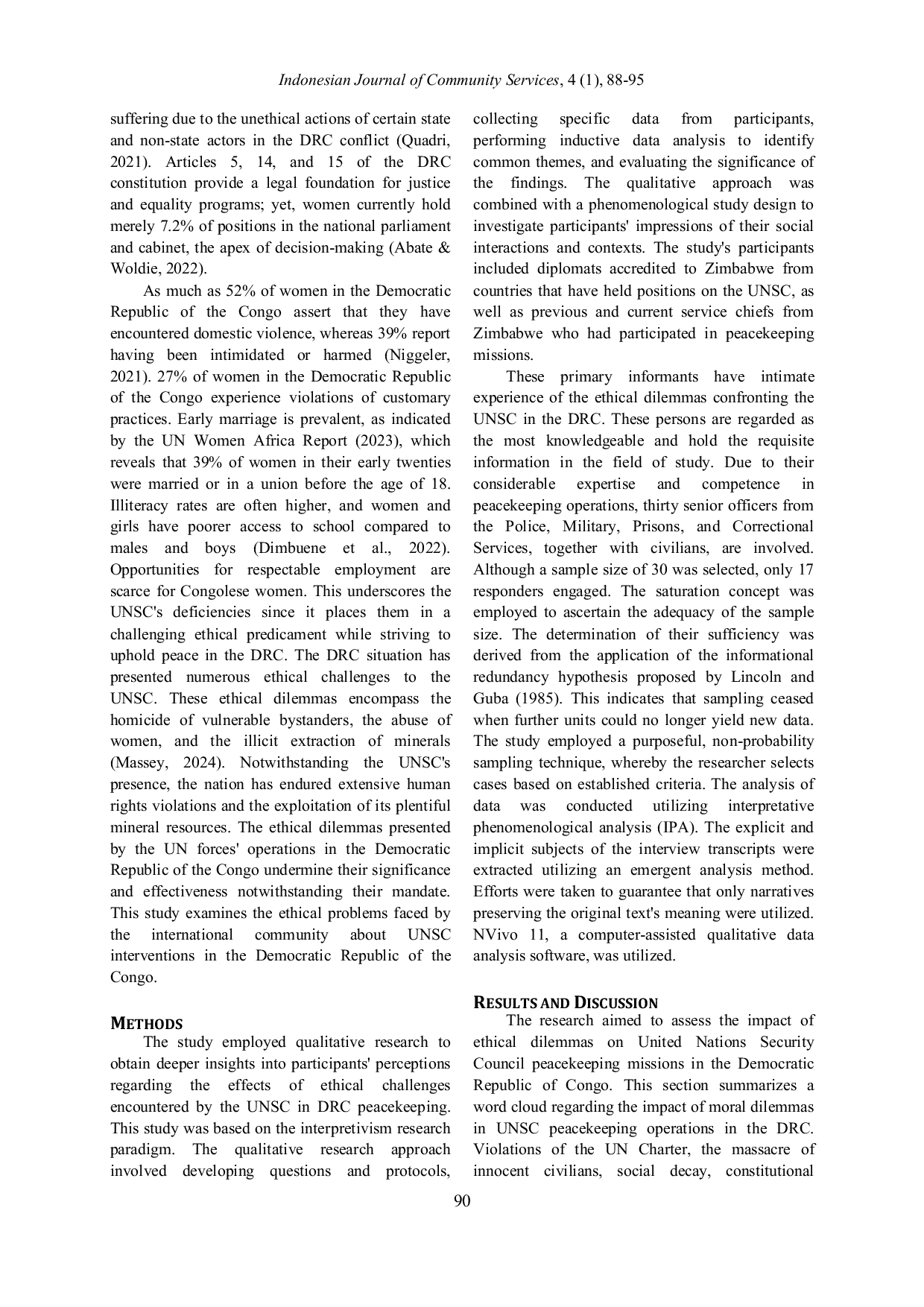 JURIS Dampak Etis Dari Misi Penjaga Perdamaian Dewan Keamanan Pbb Di Afrika