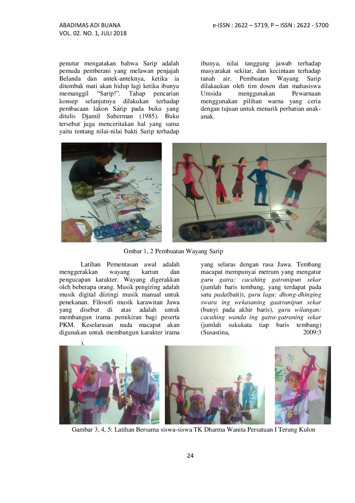 JURIS Pembangunan Karakter Kearifan Legenda Sarip Tambak Oso Bagi Generasi