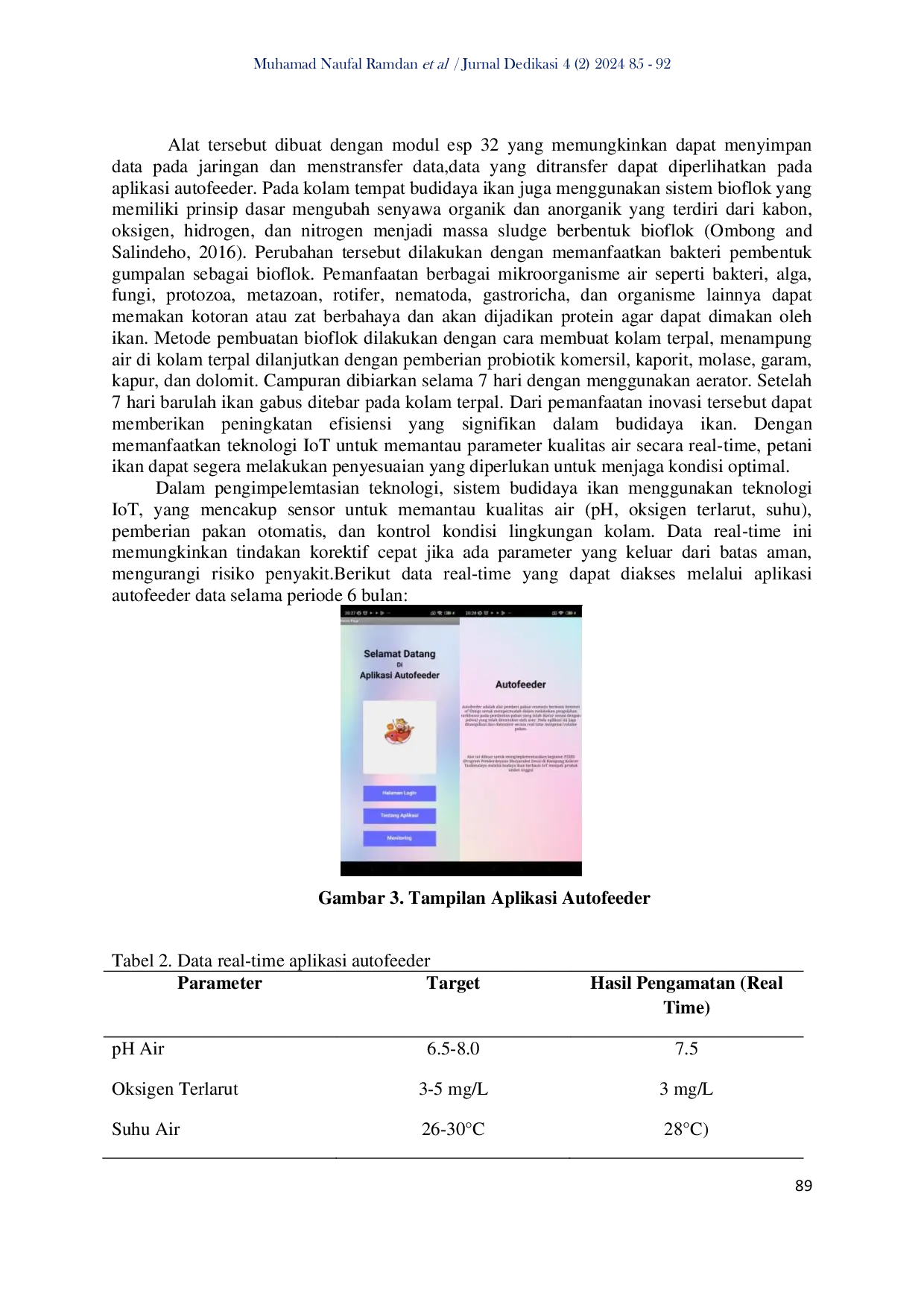 JURIS Pengembangan Dan Optimalisasi Sumber Daya Di Kampung Kolecer Tasikmalaya Melalui Budidaya Ikan Berbasis IoT Menjadi Produk UMKM Unggul