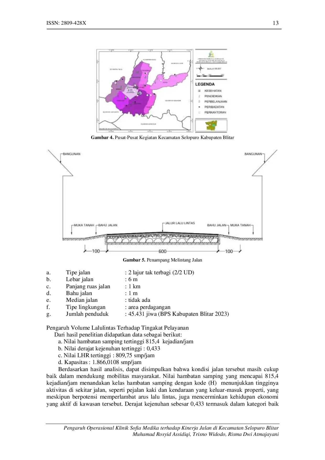 JURIS Pengaruh Operasional Klinik Sofia Medika Terhadap Kinerja Jalan Di Kecamatan Selopuro Blitar