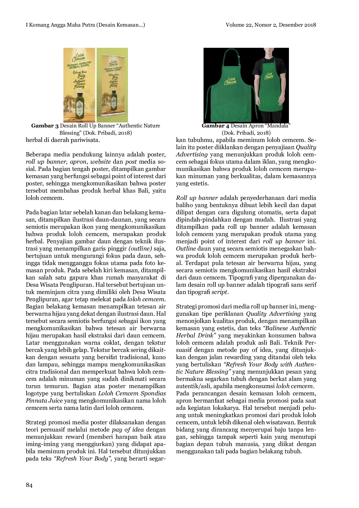 JURIS Desain Kemasan Loloh Cemcem