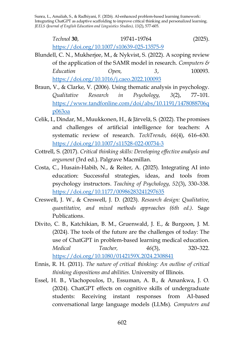 JURIS AI enhanced problem based learning framework Integrating ChatGPT as adaptive scaffolding to advance critical thinking and personalized learning