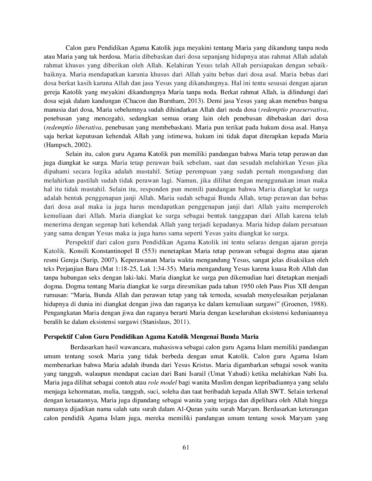 JURIS Maria dari Dua Perspektif Suatu Studi Perbandingan