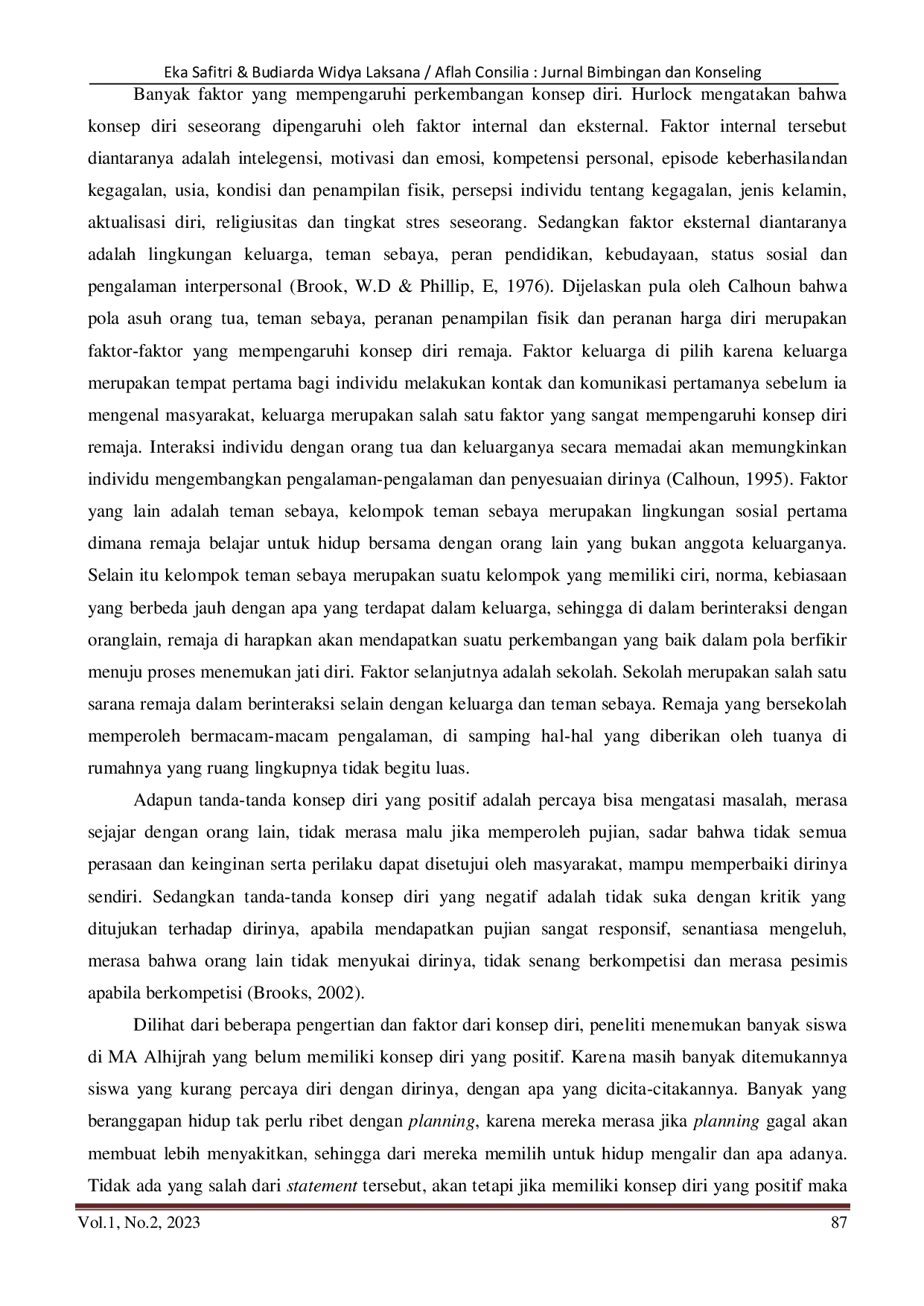 JURIS Efektivitas Pelatihan Smart Moslem untuk Meningkatkan Self Concept Remaja