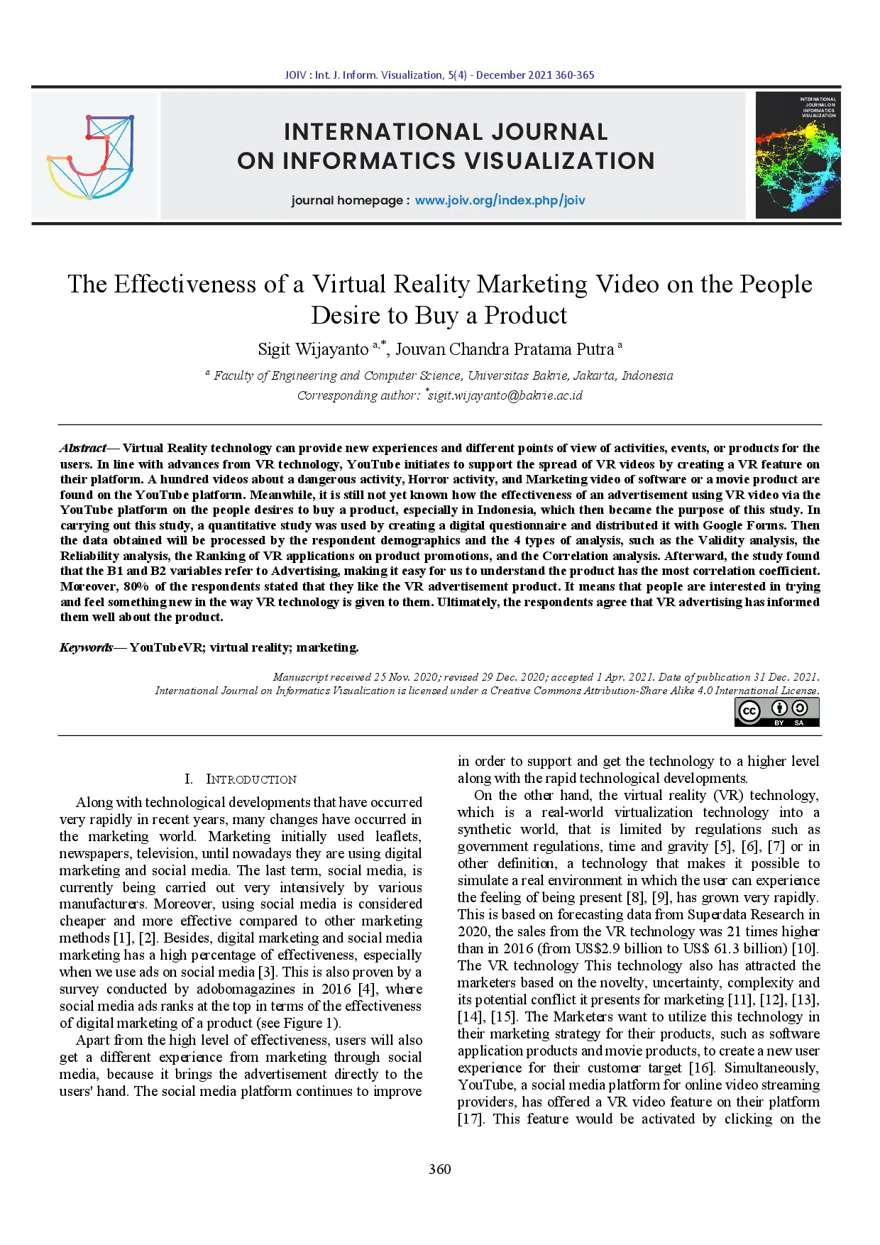 juris The Effectiveness of a Virtual Reality Marketing Video on the People Desire to Buy a Product