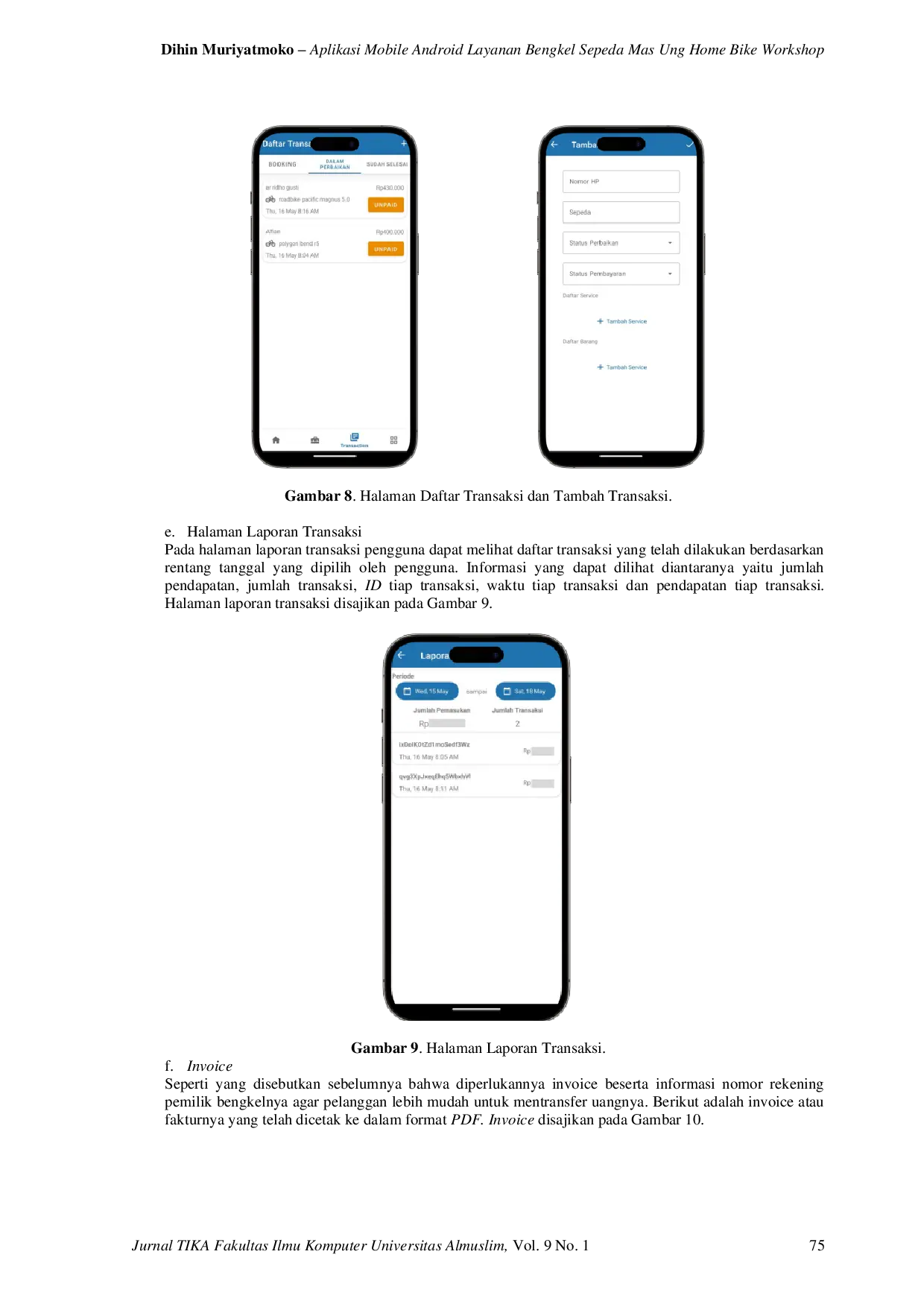 JURIS Android Mobile Application of Mas Ung Home Bike Workshop s Service