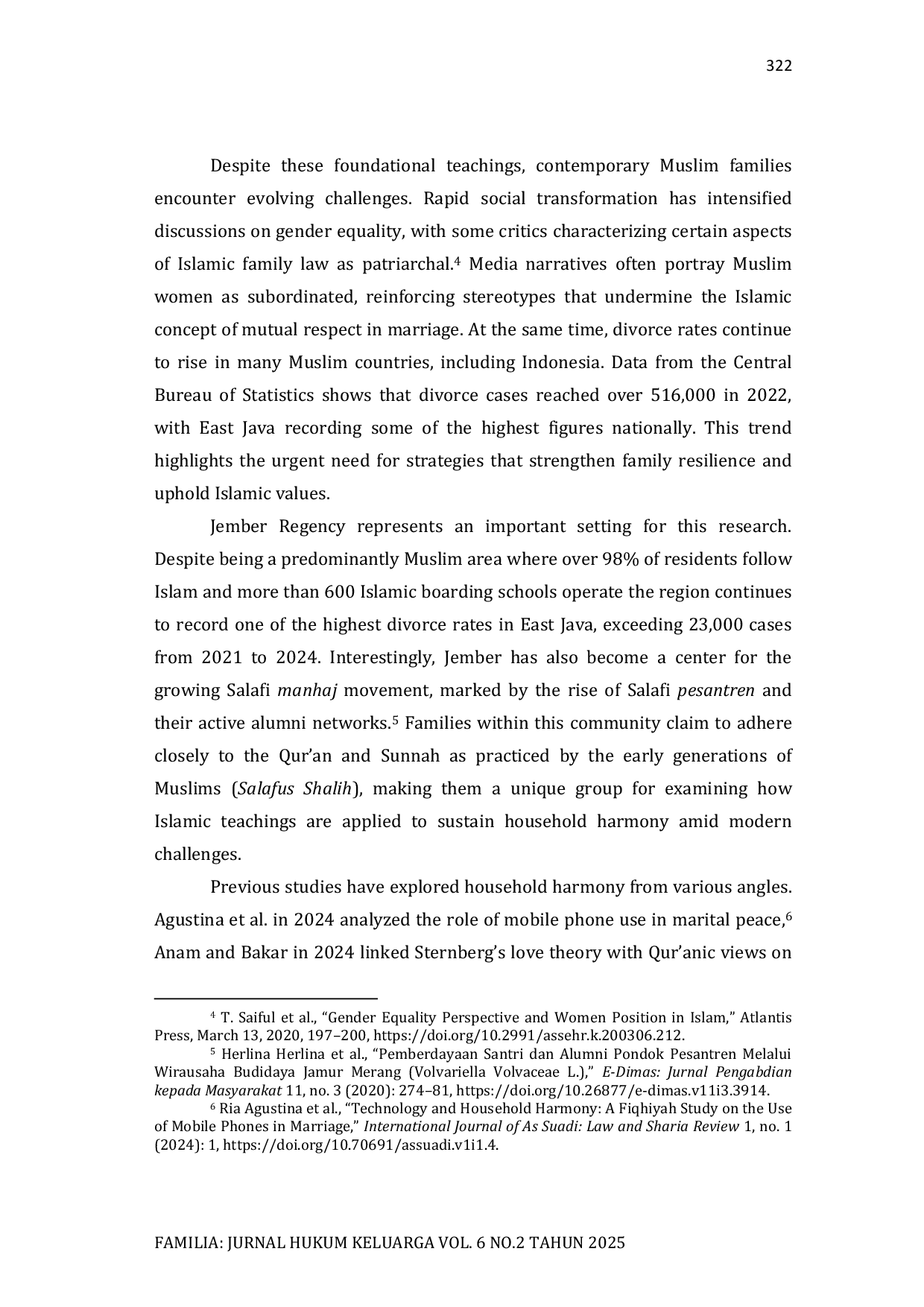 JURIS Household Harmony in Salafi Families Perspectives of Ustadz Wives in Jember