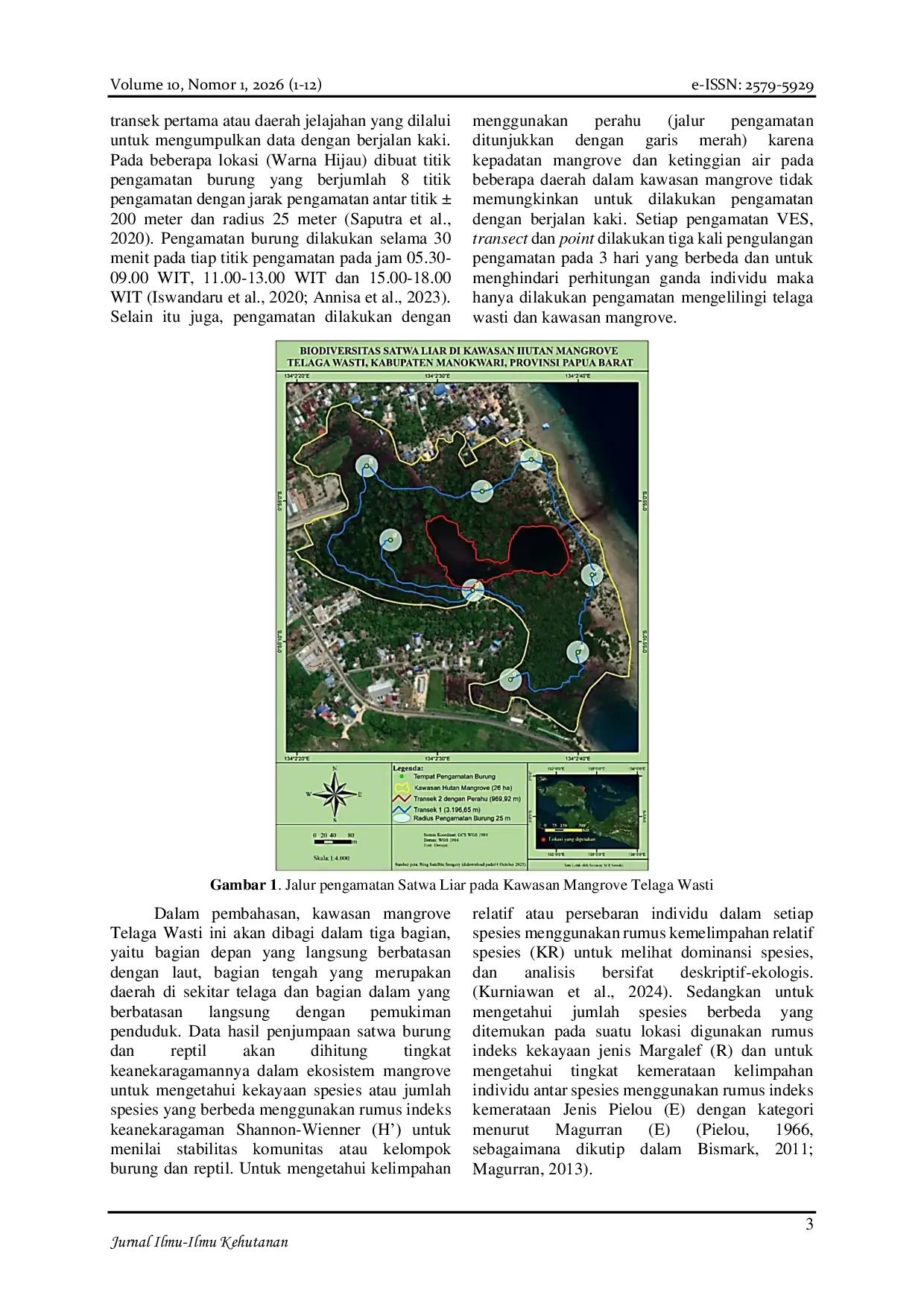 JURIS Biodiversitas Satwa Liar di Kawasan Hutan Mangrove Telaga Wasti Kabupaten Manokwari Provinsi Papua Barat
