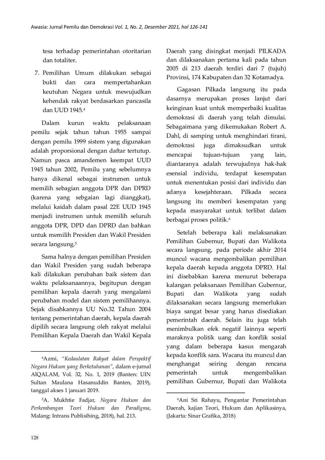 JURIS Kedudukan Hukum Masyarakat Pendukung Kolom Kosong Tidak Bergambar pada Pilkada Calon Tunggal