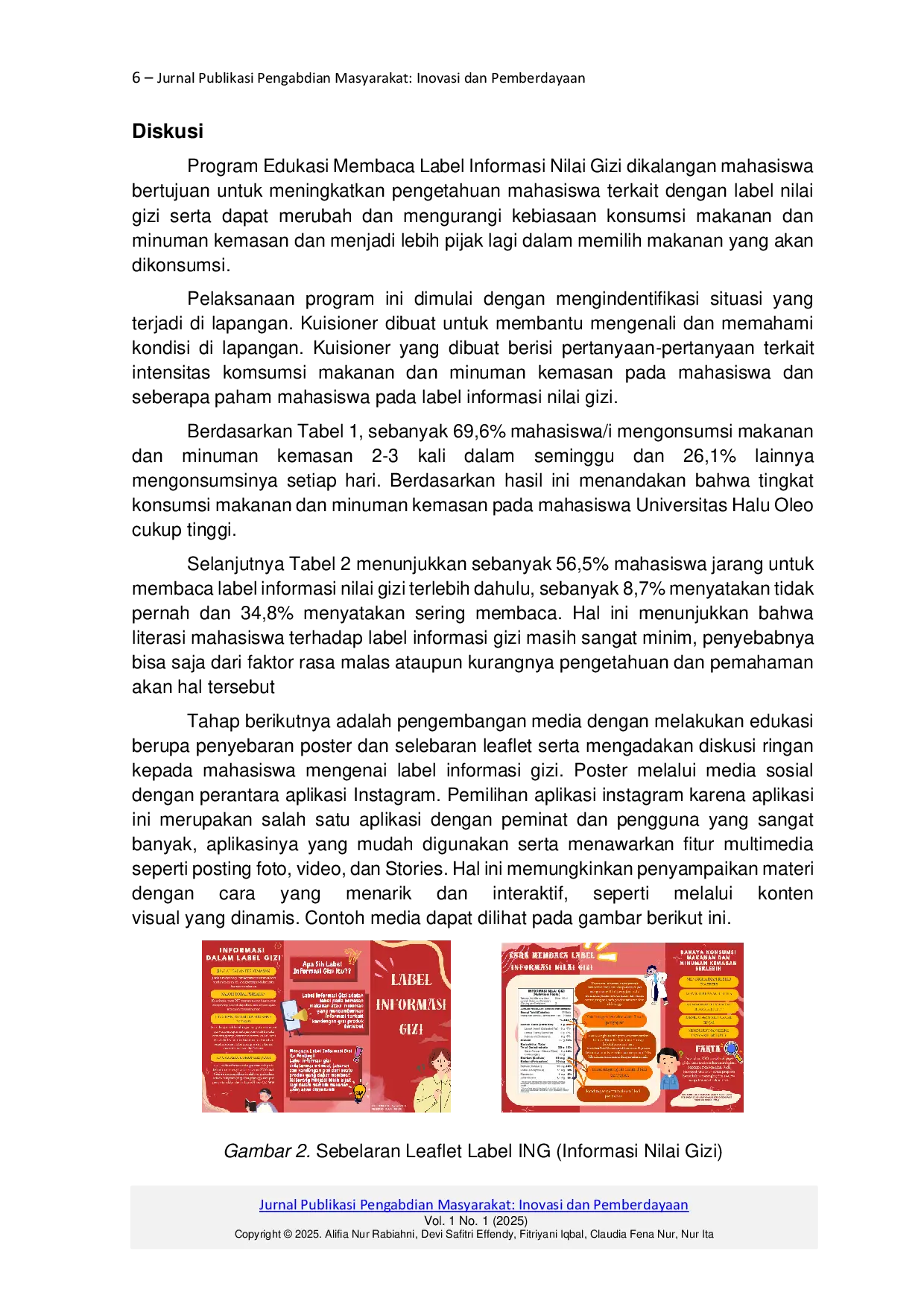 JURIS Edukasi Pentingnya Label Informasi Nilai Gizi Pada Makanan dan Minuman Kemasan