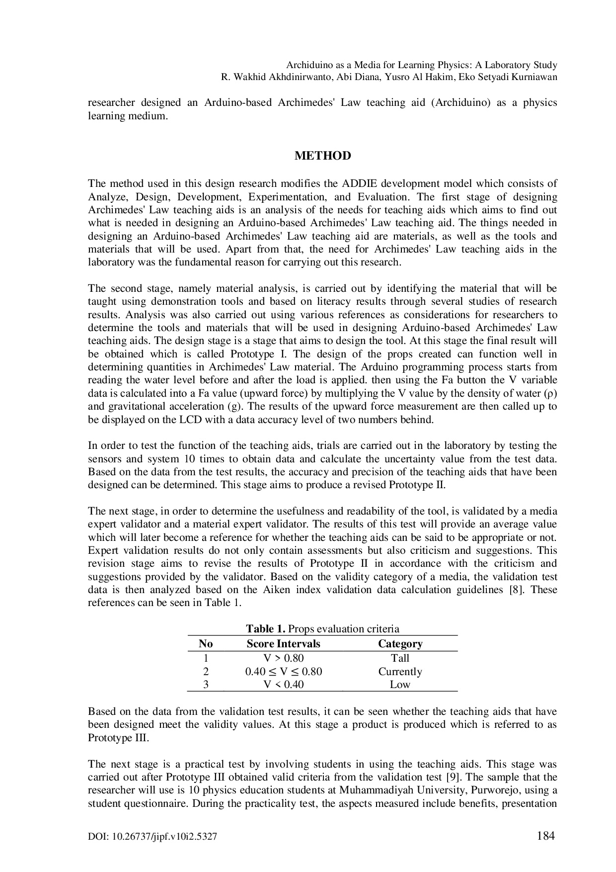JURIS Archiduino as a Media for Learning Physics A Laboratory Study
