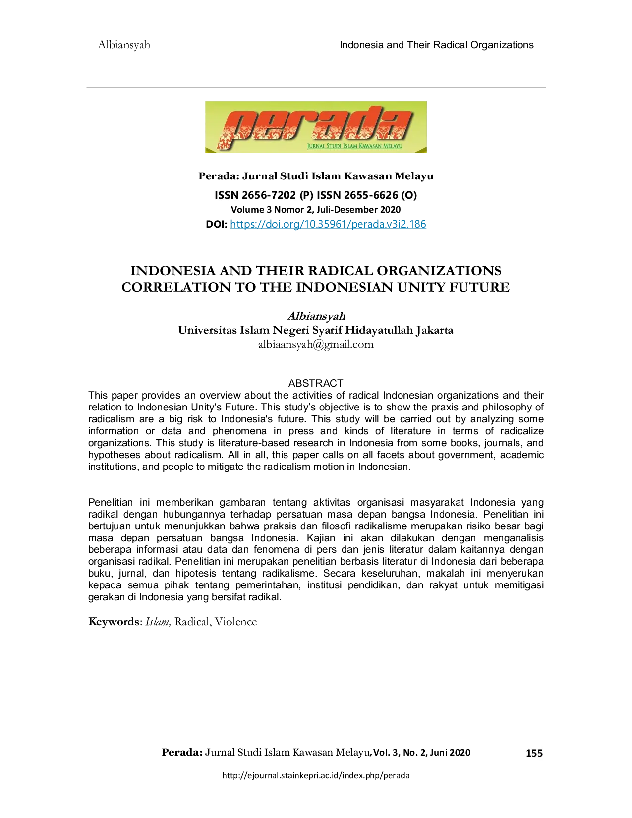 JURIS Indonesia Dan Organisasi Radikal Mereka