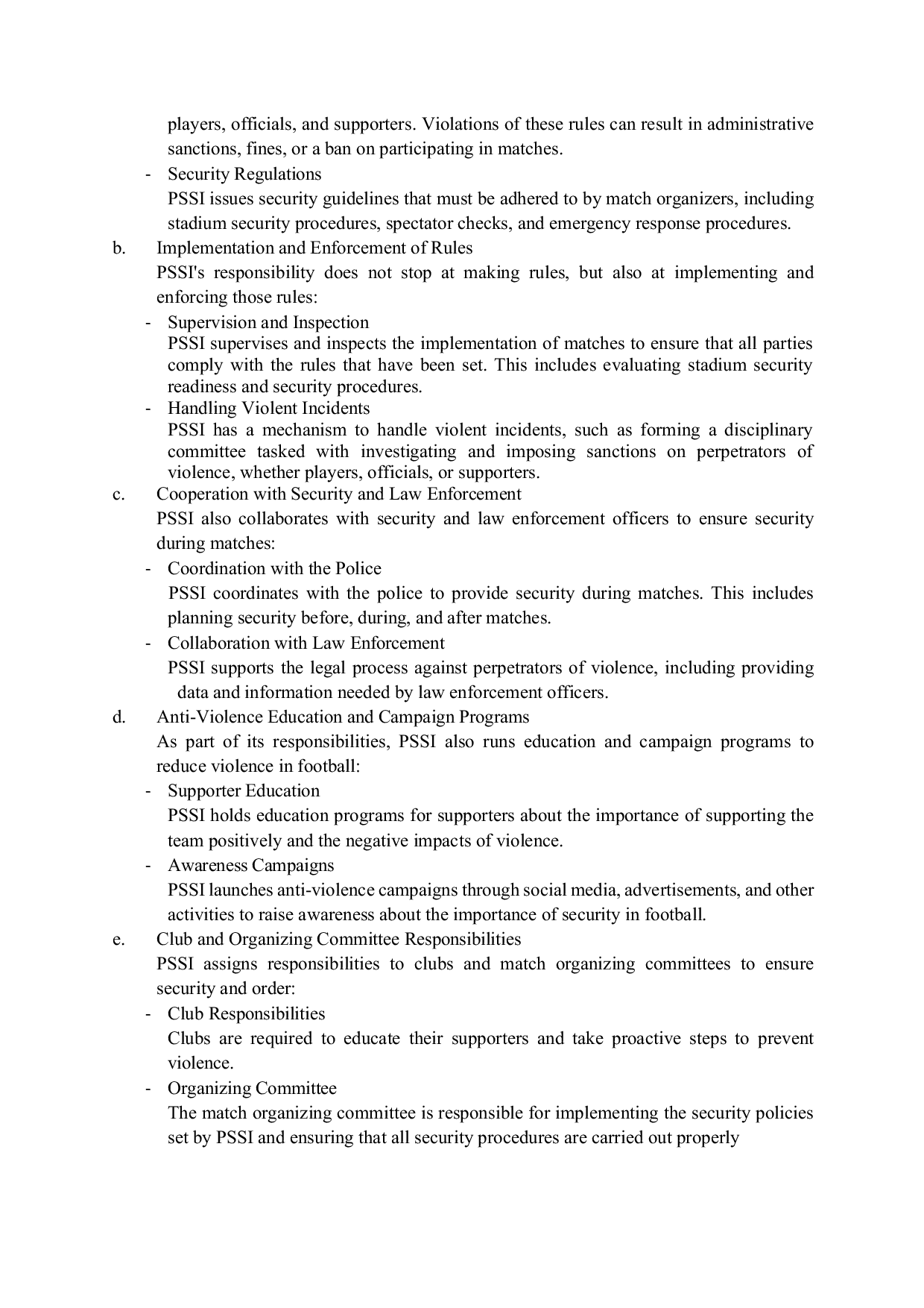 JURIS The Role of Law in Handling Violence in Football Games in Indonesia A Regulation and Enforcement Perspective