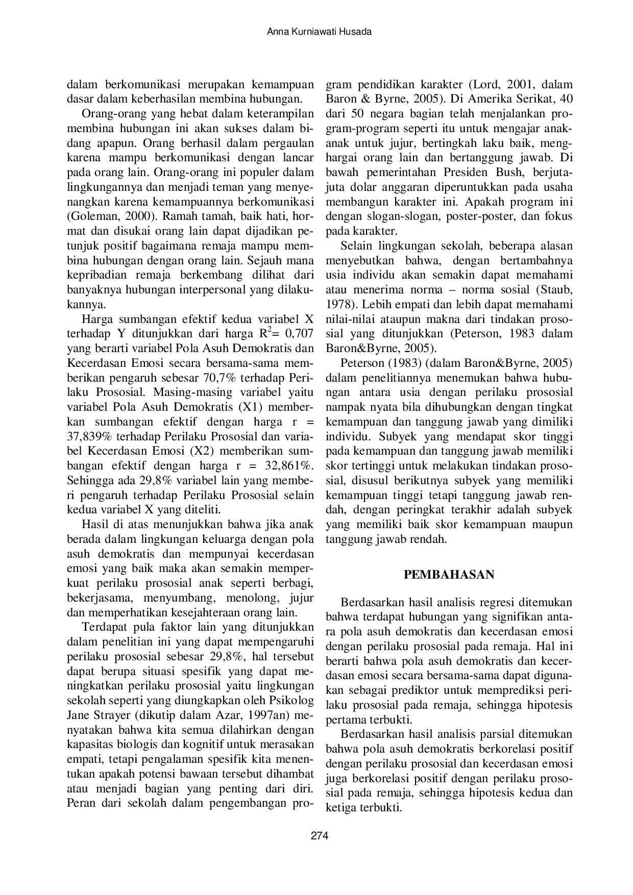 JURIS Hubungan Antara Dukungan Sosial Dan Kualitas Attachment Pada Ibu Dengan Resiliensi Remaja Quasi Broken Home Di SMP Negeri 3 Babat