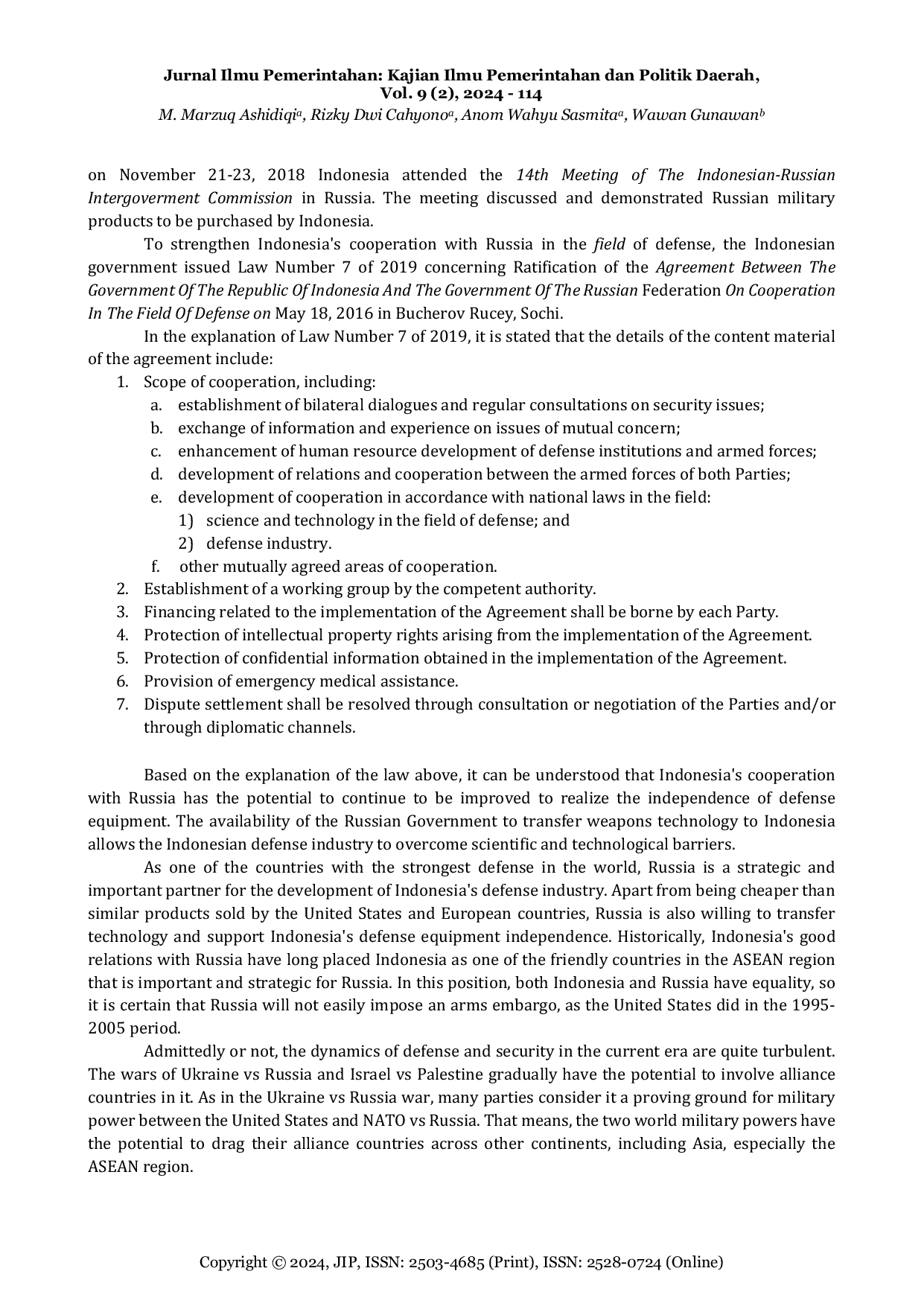 JURIS Defense Policy A Look at Bilateral Cooperation