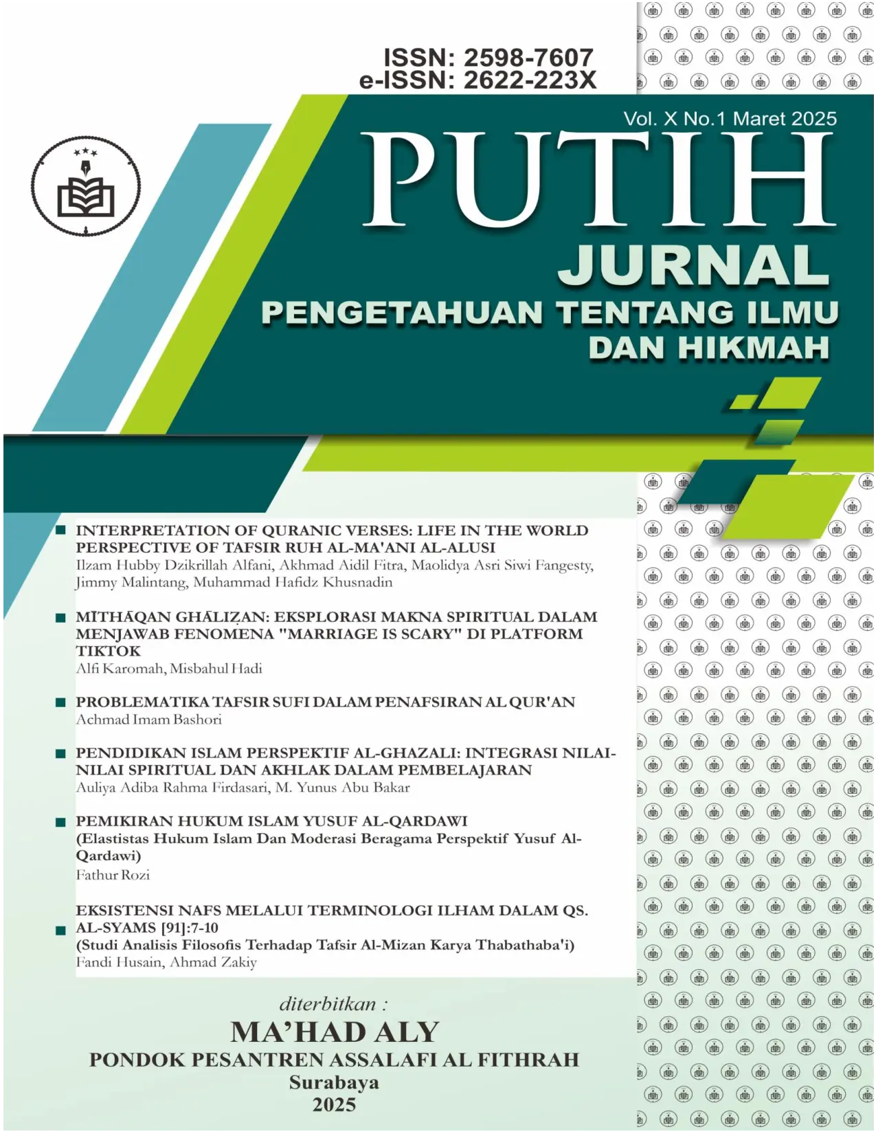 JURIS Problematika Tafsir Sufi dalam Penafsiran Al Qur an