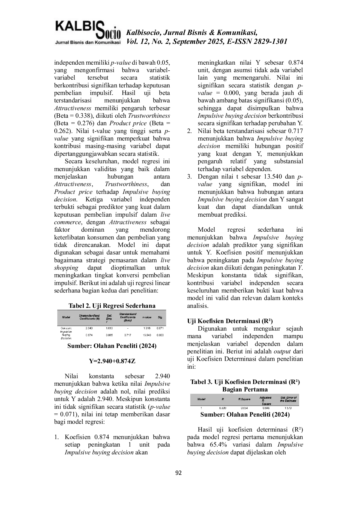 JURIS Pengaruh Attractiveness Trustworthiness Product Price Terhadap Impulsive Buying Decision Melalui Perceived Enjoyment Sebagai Variabel Antara