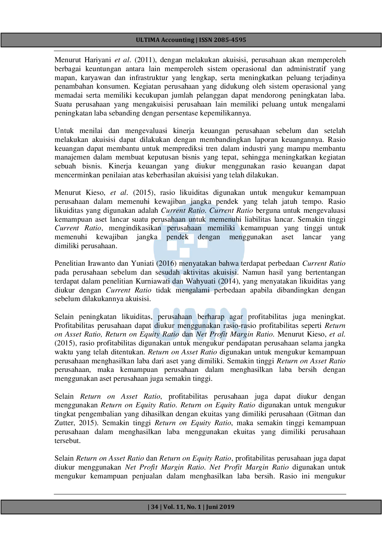 JURIS Uji Komparasi Likuiditas Profitabilitas Dan Solvabilitas Sebelum Dan Sesudah Akuisisi Studi Pada Perusahaan Yang Terdaftar Di Bei Periode 2012 2013