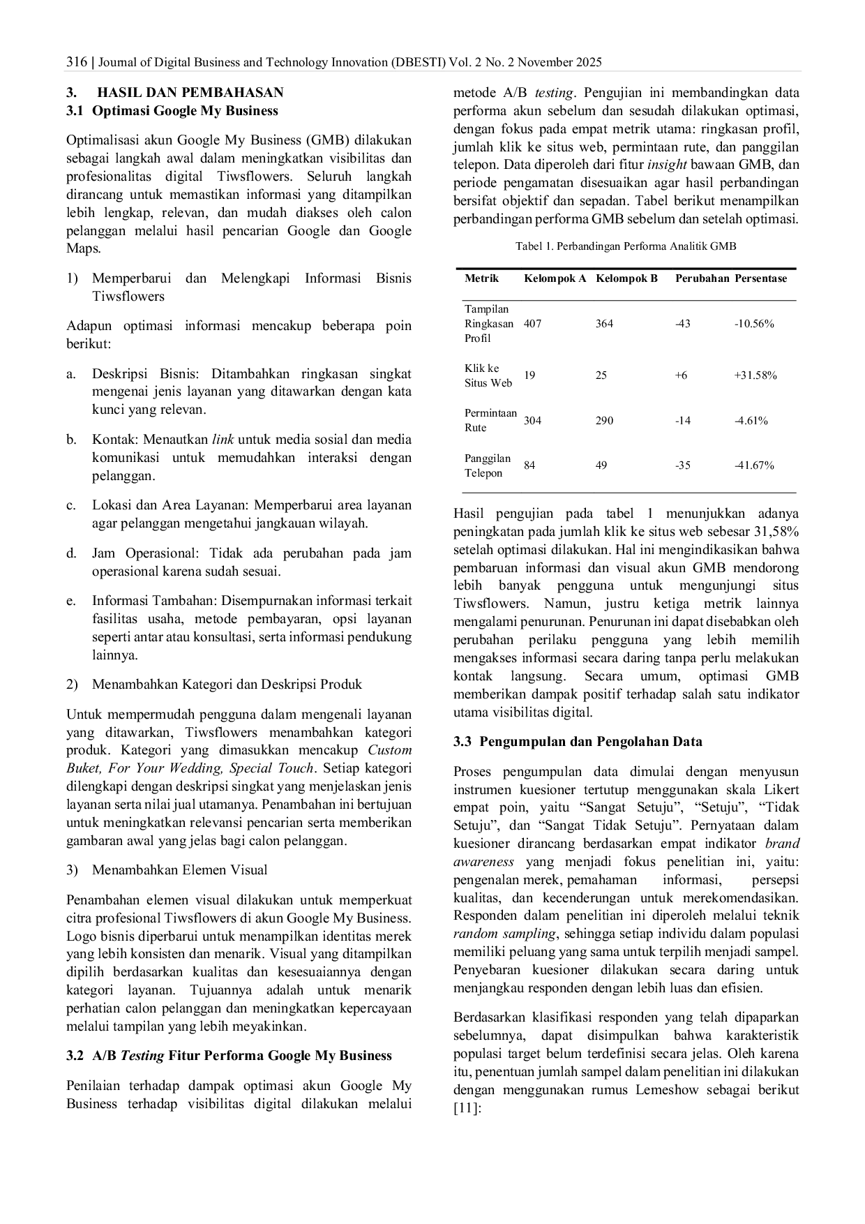 JURIS Optimalisasi Google My Business untuk Meningkatkan Brand Awareness Bisnis Dekorasi Tiwsflowers