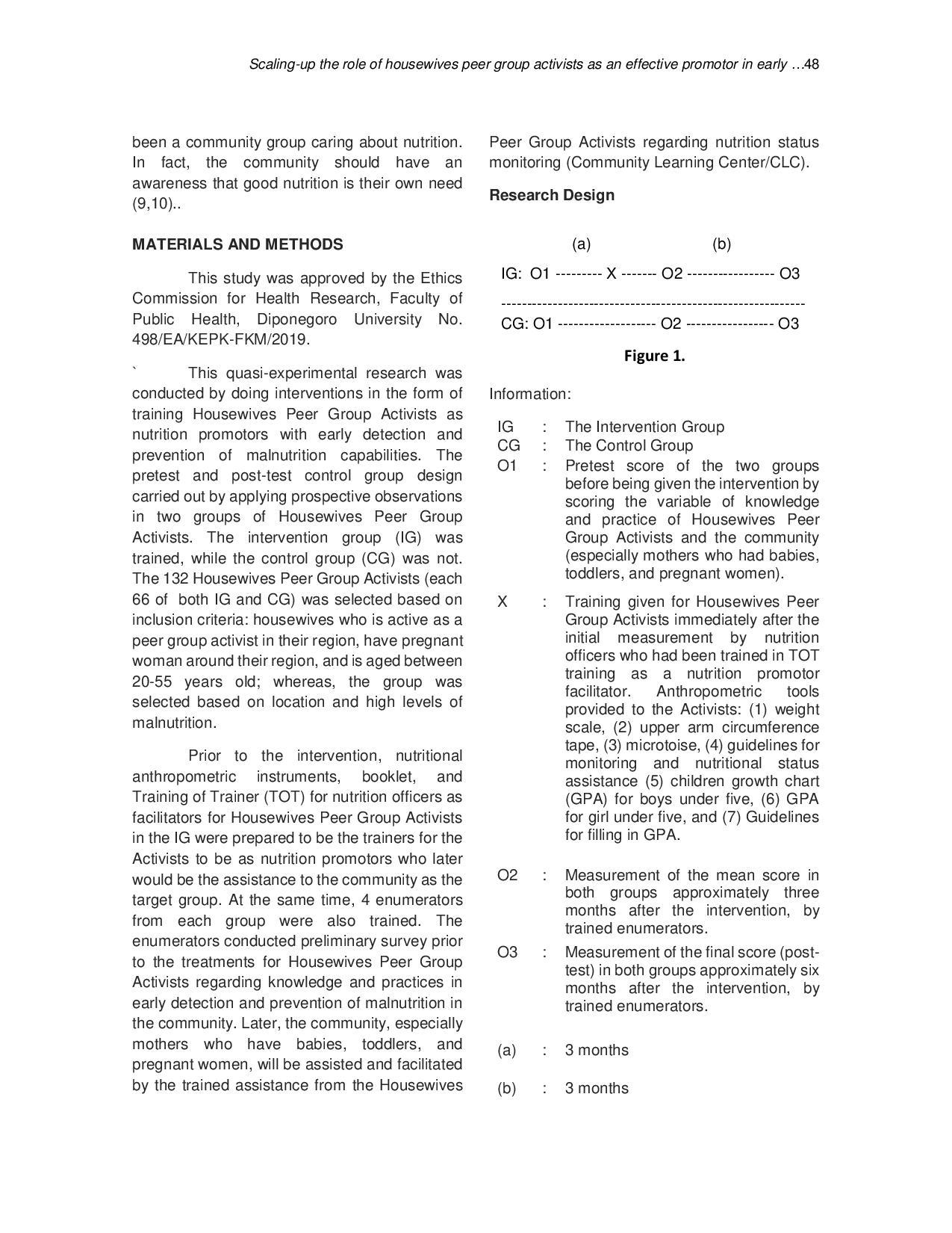 JURIS Scaling Up the Role of Housewives Peer Group Activists as an Effective Promotor in Early Detection and Prevention of Malnutrition