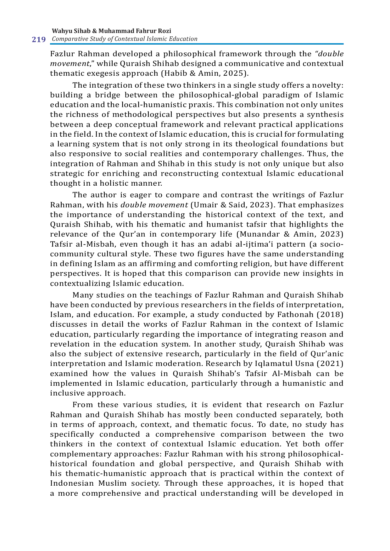 JURIS Comparative Study of Contextual Islamic Education