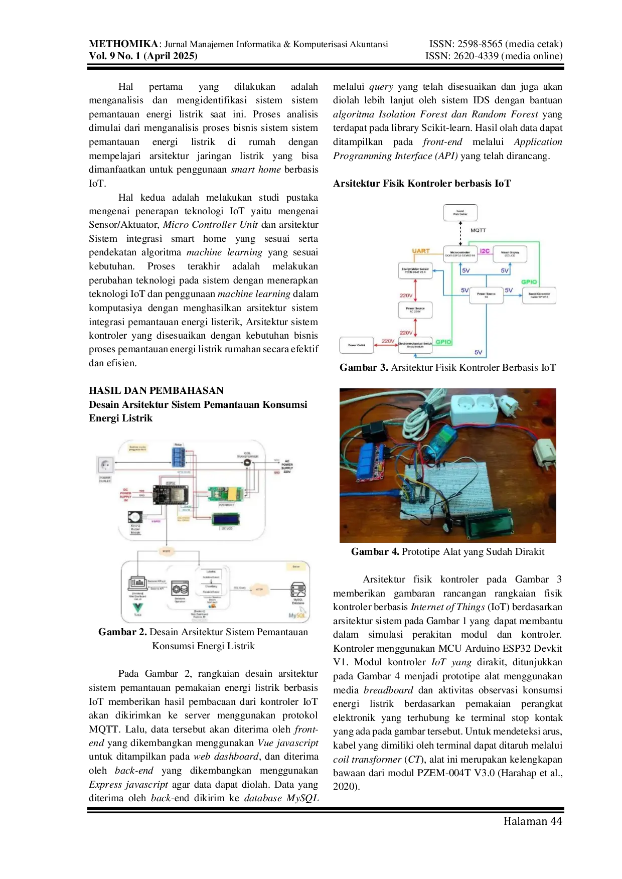 JURIS Pemodelan Sistem Deteksi Intrusi pada Sistem Smart Home Pemantauan Konsumsi Energi Listrik Berbasis Machine Learning