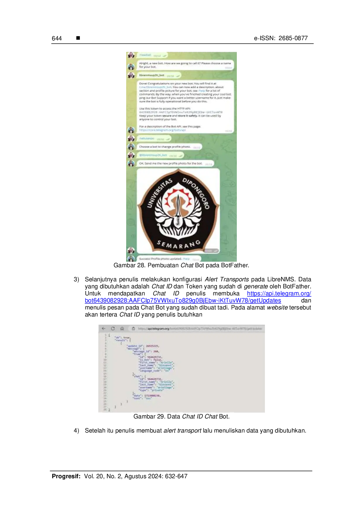 JURIS Implementasi Sistem Monitoring Jaringan Berbasis Simple Network Management Protocol Dengan Notifikasi Telegram