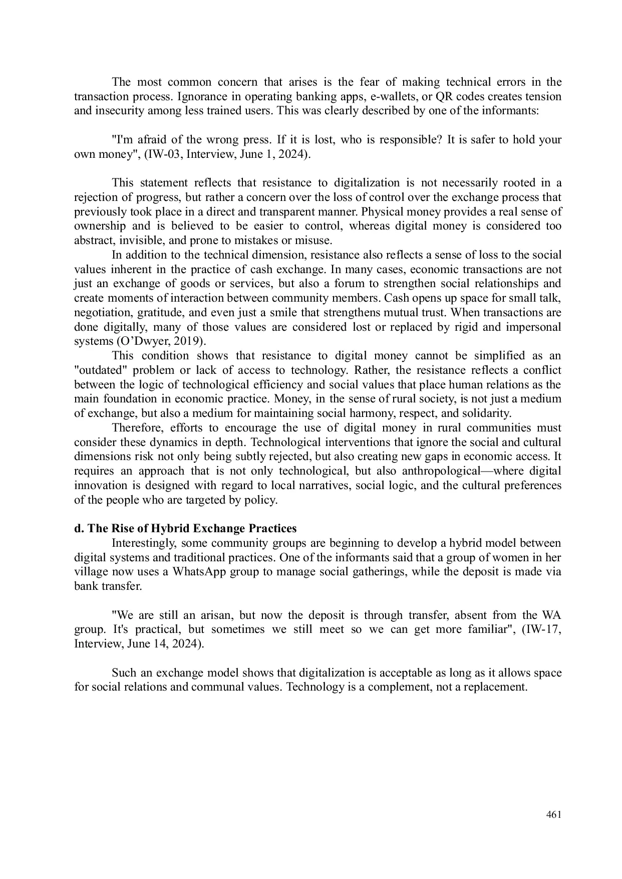 JURIS Menerjemahkan Narasi Komunitas tentang Nilai Uang dan Pertukaran dalam Ekonomi Digital Pedesaan