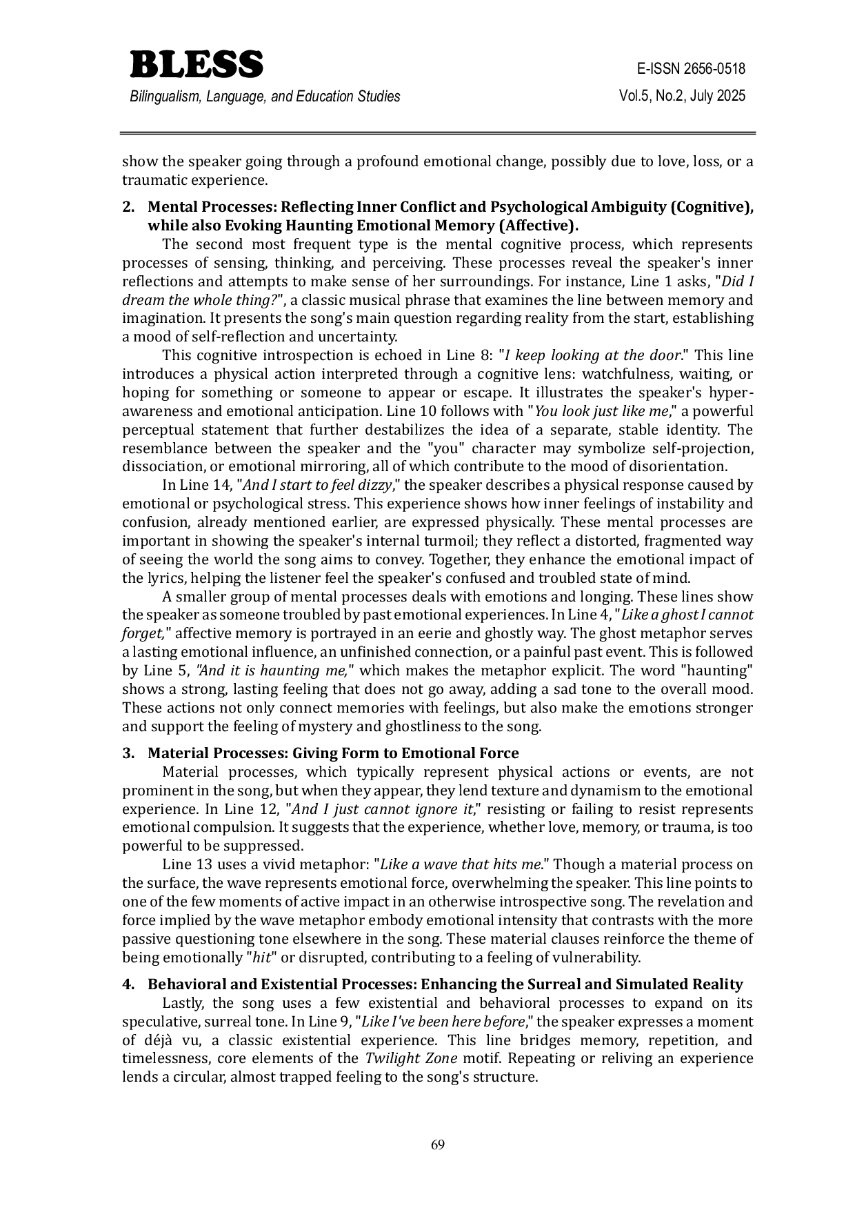 JURIS An Analysis of Ariana Grande s Twilight Zone Transitivity Process