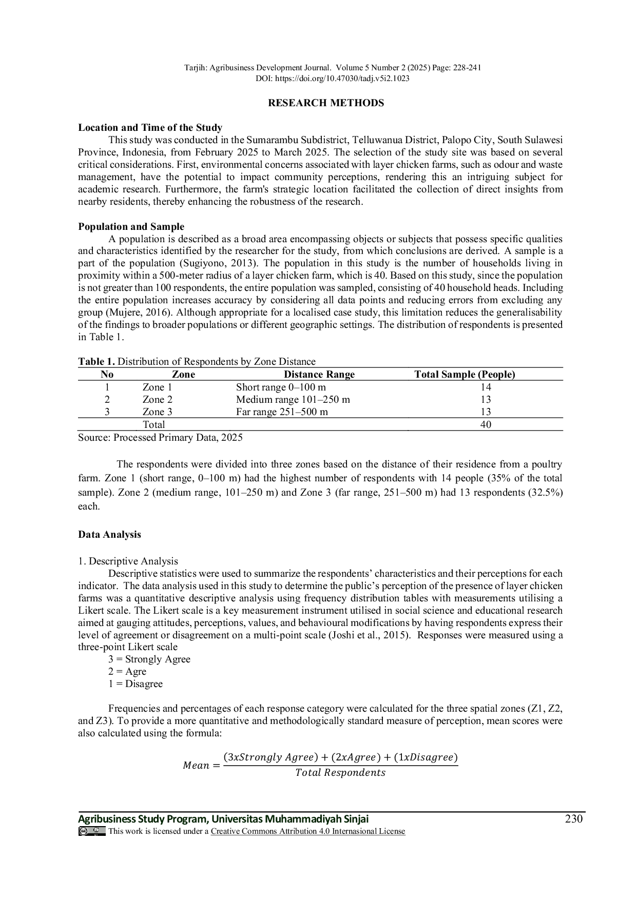 JURIS Analysis of Public Perceptions Towards Layer Chicken Farm Insight from Sumarambu Subdistrict Indonesia